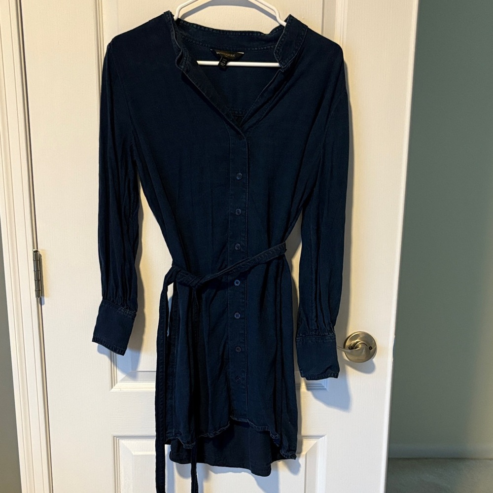 Banana Republic Dark Blue Long Sleeve Dress